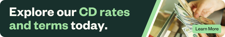 CD terms and Rates banner CD terms and Rates banner